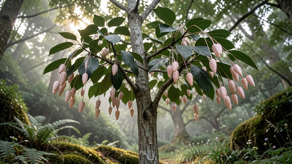Japanese Snowbell Pink Seed Pods