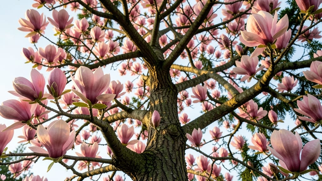 Pink Magnolia Trees