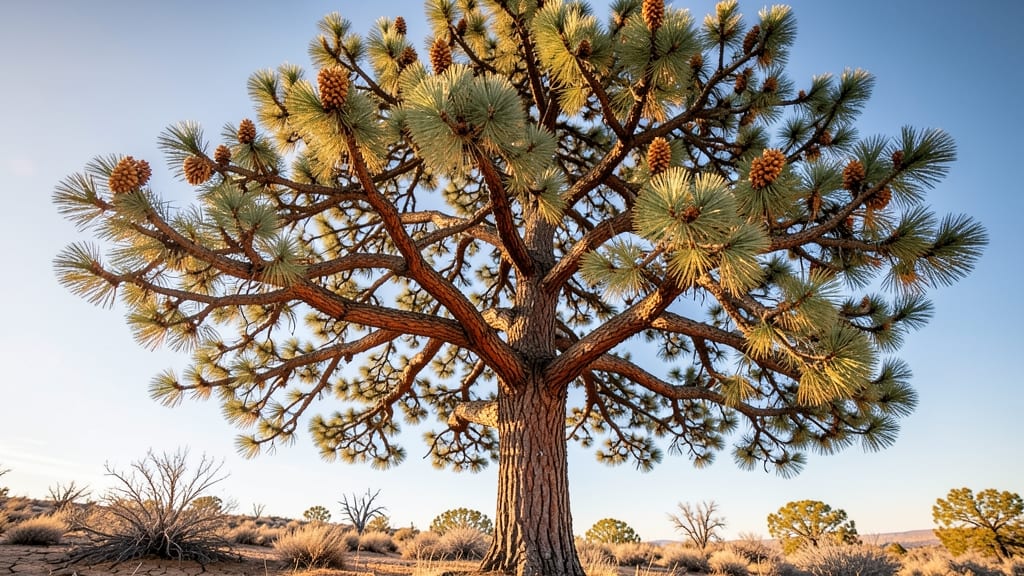 Ponderosa Pine Needle Clusters and Cones