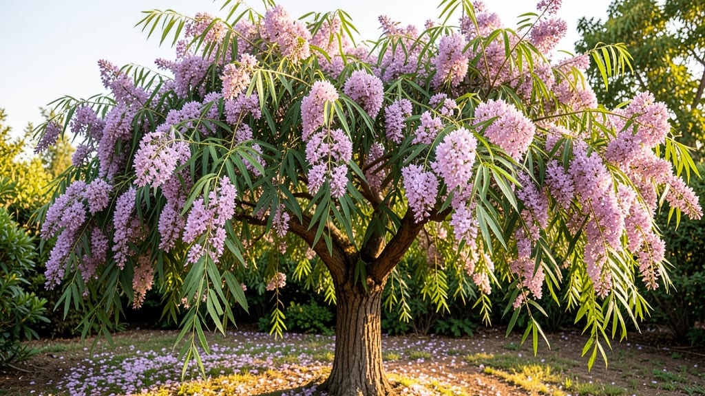 Crapemyrtle with Lavender Flower Clusters