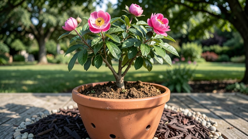 Tree Peony Pots: Year-Round Blooms With Minimal Pruning Needs