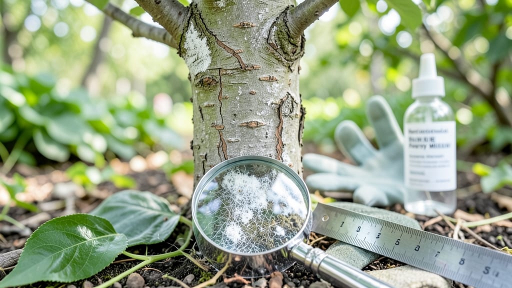 Powdery Mildew on Tree Bark: Scrub-and-Spray Rescue for Fungal-Free Bark