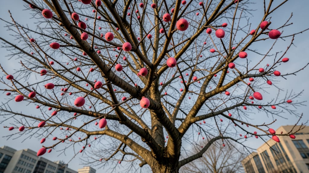 Chinese Pistache Pink Seed Pods