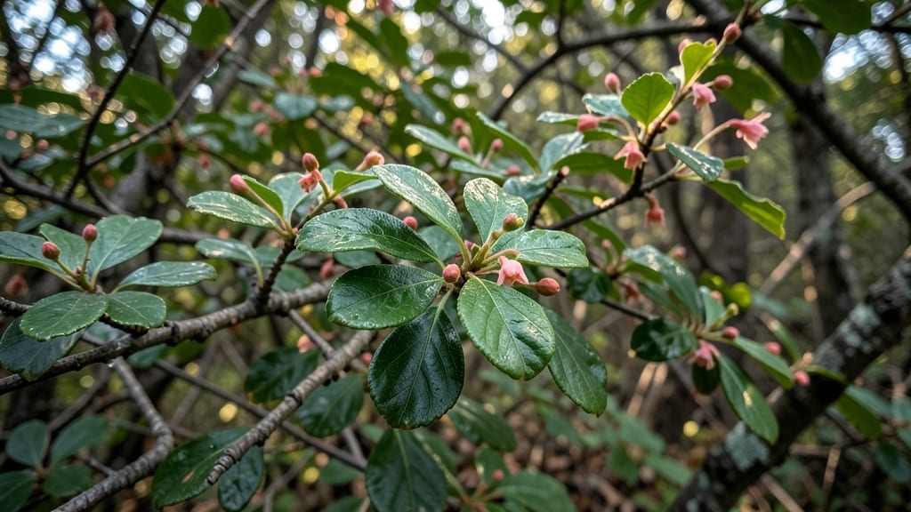 Coralberry Shrub with Heart Leaves