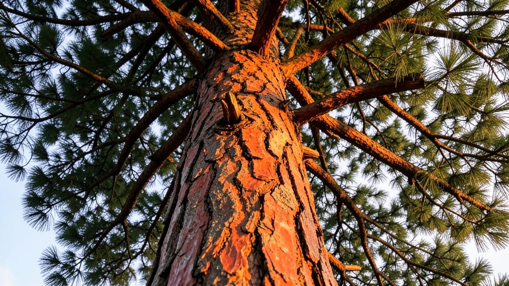 Red Pine Needle Pattern and Cones