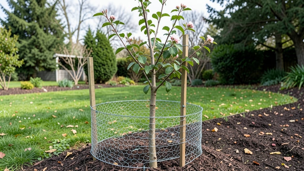 Mesh Tree Guard: Sapling Shield Against Gnawing Pests and Curious Deer