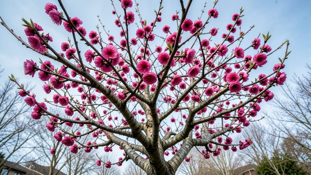 Pink Flowering Quince Trees