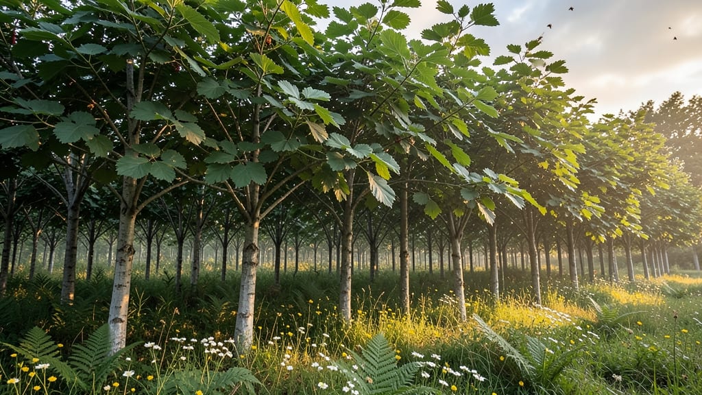 Naturalistic Strawberry Tree Screen