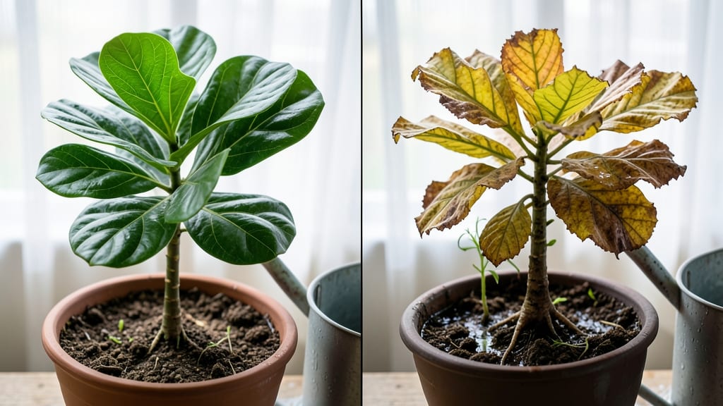 What Does an Overwatered Ficus Tree Look Like?: Yellowing Leaves and Drooping Branches