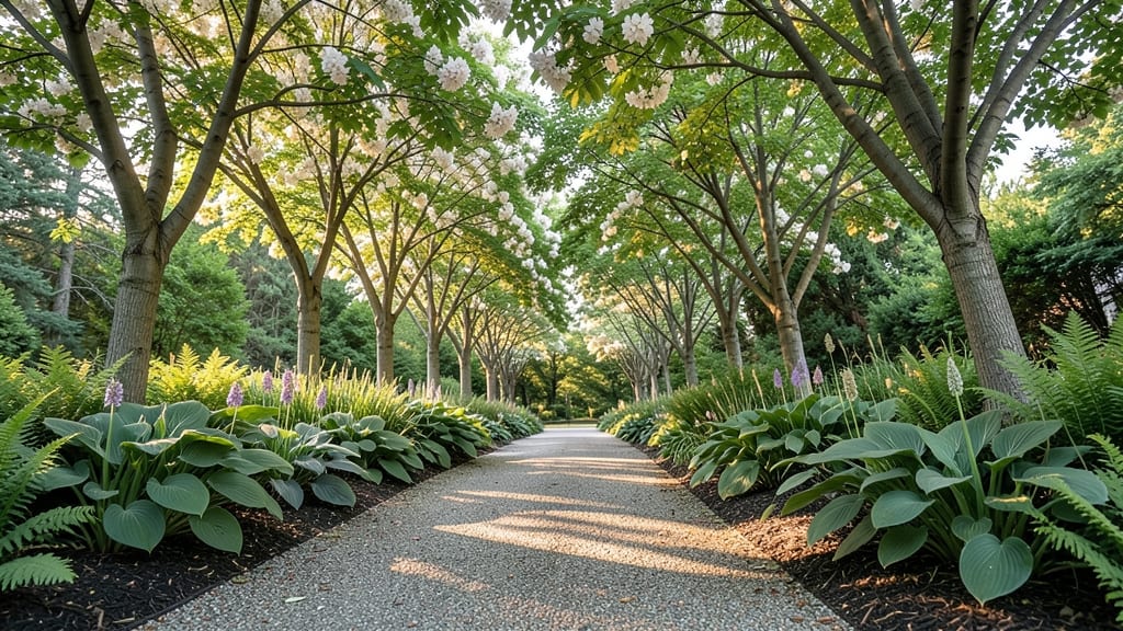 Flowering Dogwood Underplanting with Perennials