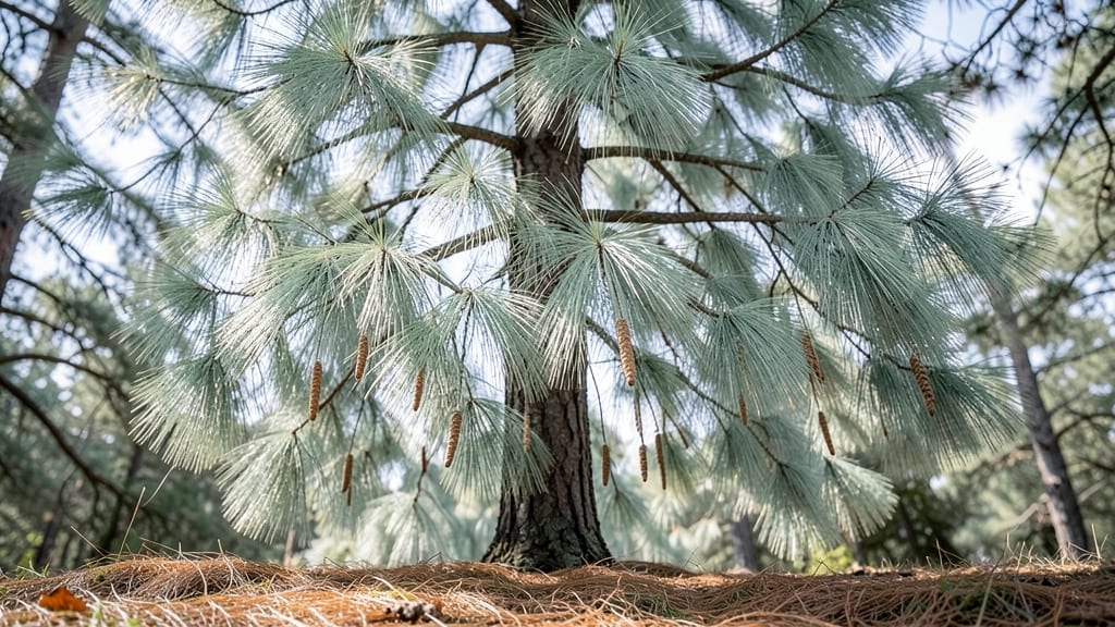 Eastern White Pine Needles and Cones