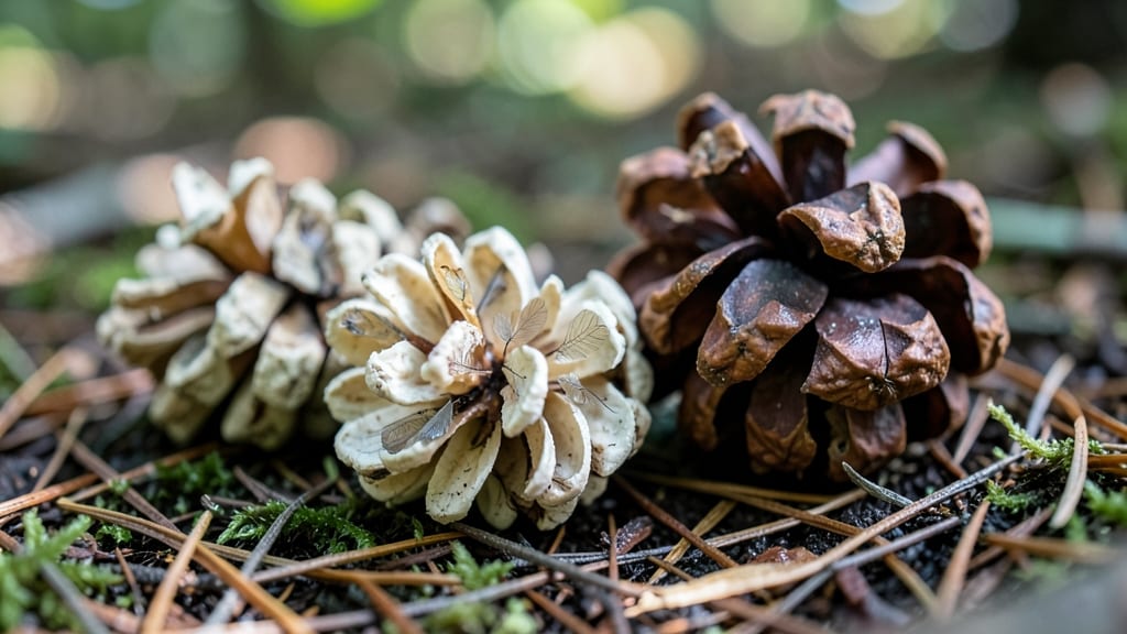 Pine Cones with Seed Pods