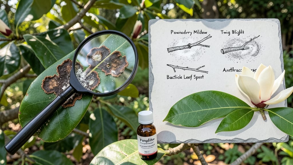Brown Magnolia Tree Diseases: Diagnostic Guide for Fungal Blight and Root Rot