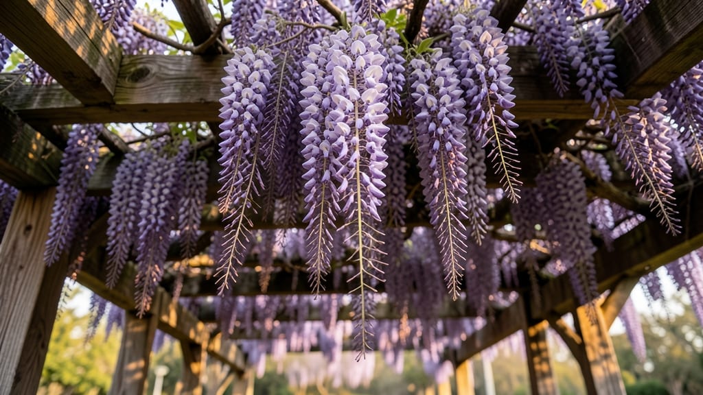 Wisteria Tree for Dramatic Hanging Fragrance