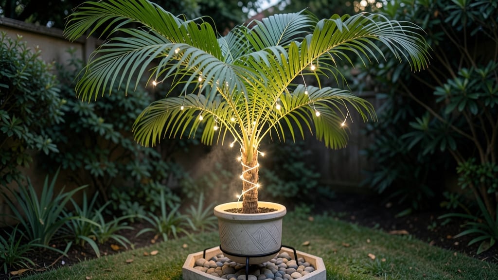 Indoor Palm Tree With Lights: Glowing Foliage That Brightens Any Room
