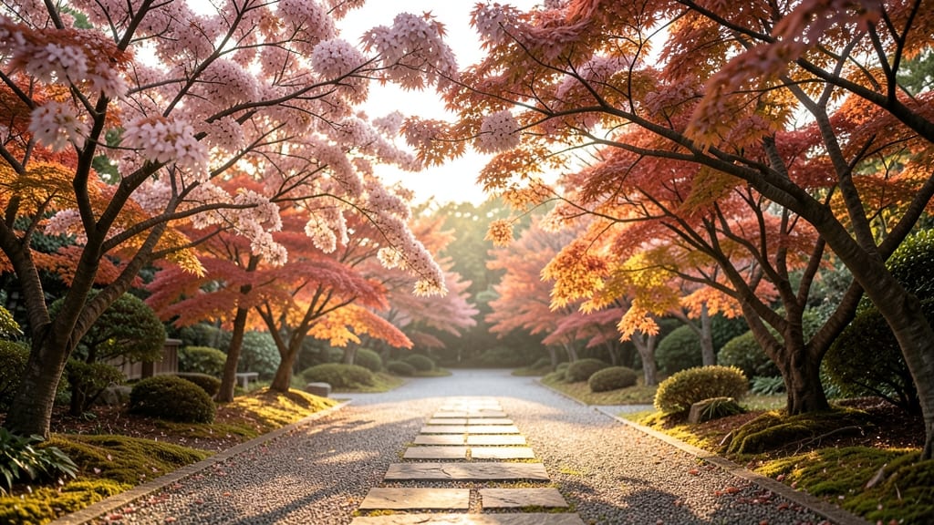 Dogwood and Japanese Maple Pairing